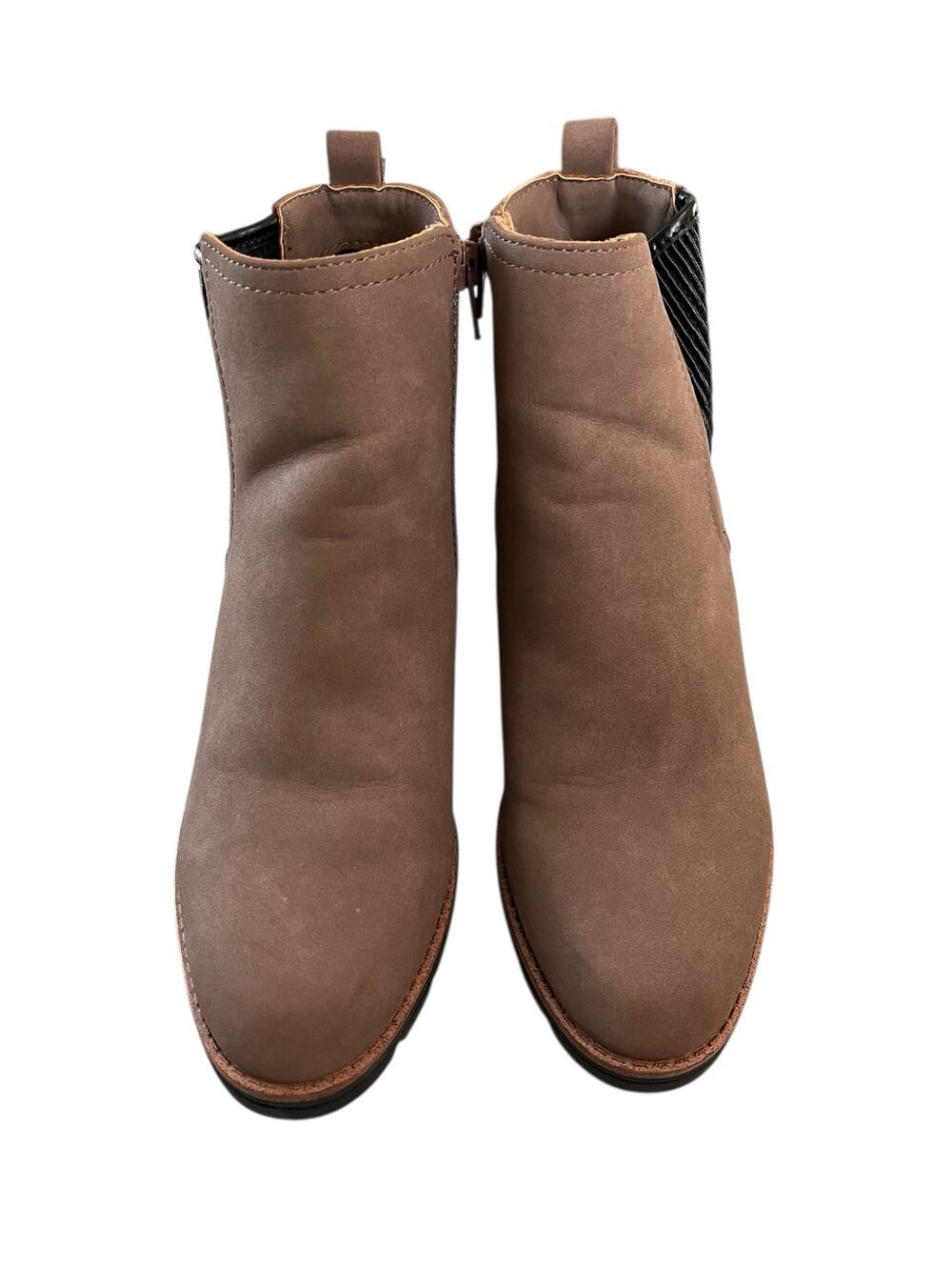 Naturalizer Womens Madalynn Gore Water Repellent Bootie Size 7.5 Brown Tan